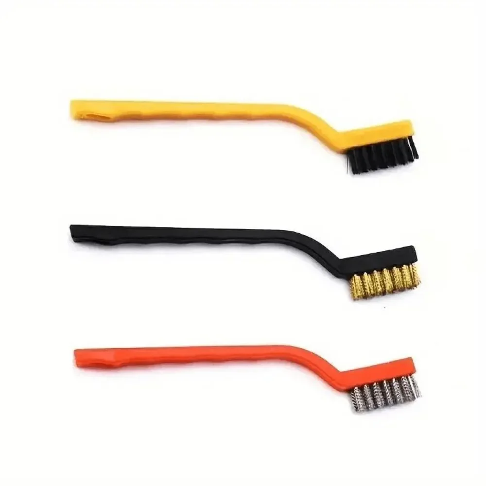 Steel Wire Gas Stove BBQ Grill Metal Pots Cleaning Brush - 3 Pack